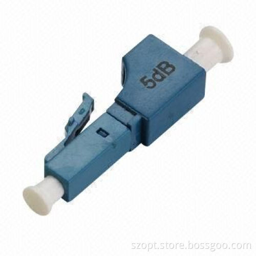 Optical Fiber Female To Male Fixed Type Attenuator with Plastic Housing, APC/PC Optional